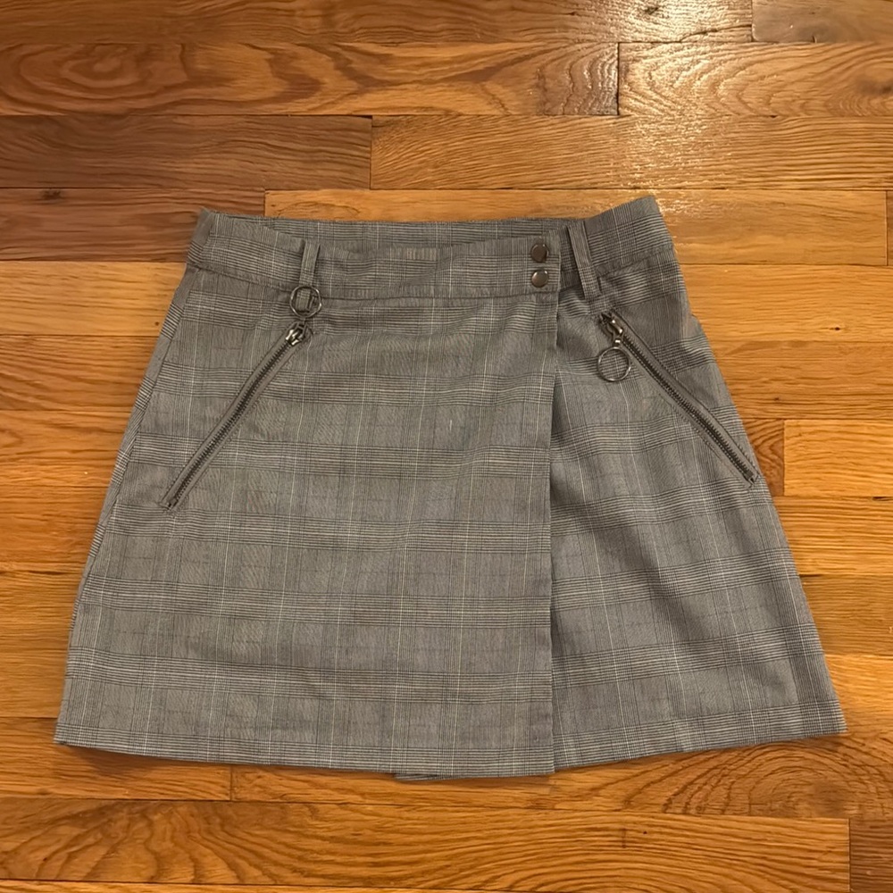 LF Gray Mini Skirt for Work